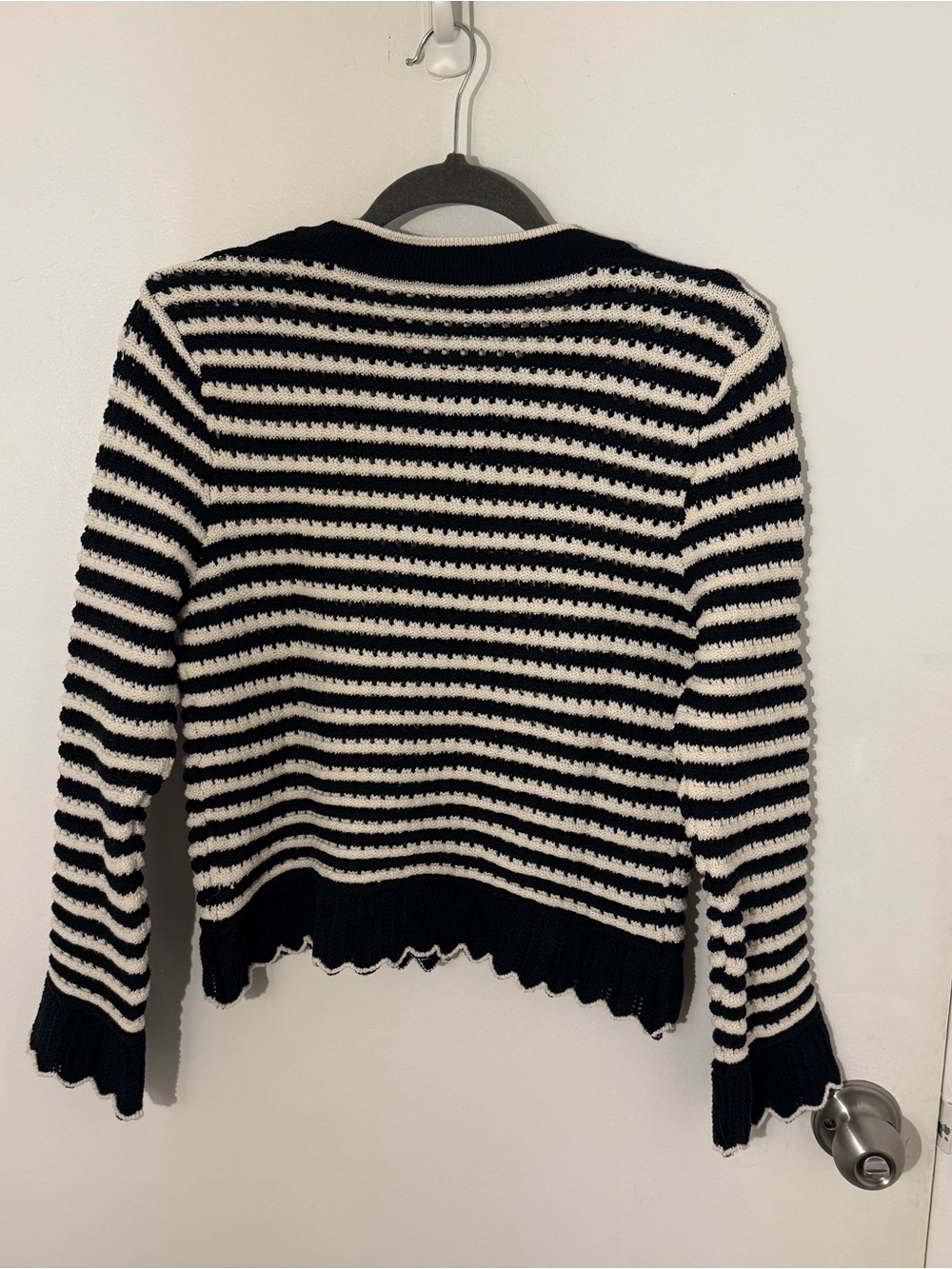 Striped Button-Front Cardigan - Picture 2 of 3